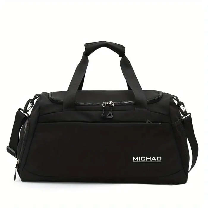 Large Capacity Fitness Bag Waterproof Oxford Fabric with Dry Wet Separation Zip Closure Versatile