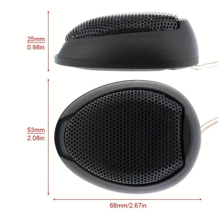 2Pcs Universal 1000W Tw 106 High Efficiency Mini Dome Tweeter Speakers For Car Audio System
