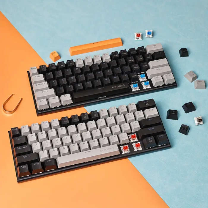 E-YOOSO Z11 60% Mechanical Keyboard, Mechanical Gaming Keyboard Wired With LED Backlit, Ultra-Compac
