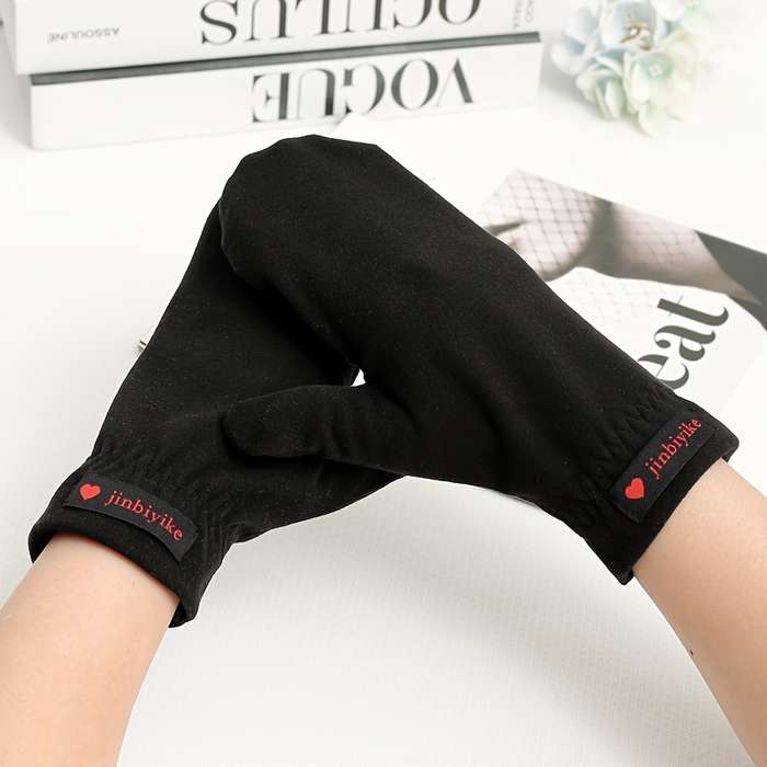 1 Pair Khaki Warm Gloves