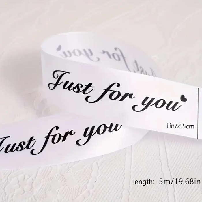 1 Roll Of 5m/196.85in Ribbon Red