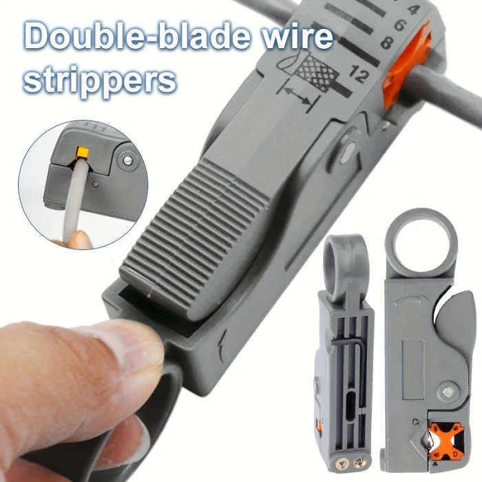 1pc Automatic Multifunctional Wire Stripper And Crimping Tool With Hex Wrench Plastic Handle Wire Cu