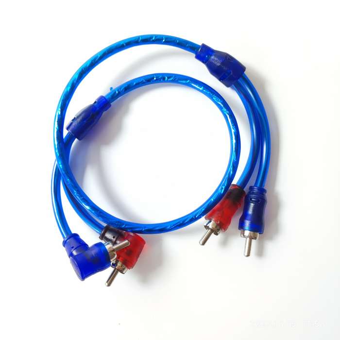 1pc 50cm Car Amplifier Cable Installation Wiring RCA Copper Wire Vehicle Digital Stereo Hi-fi A