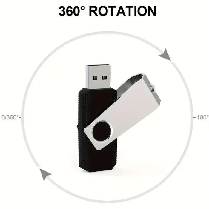 1 pc 16GB USB 2.0 Flash Drive Thumb Drive USB Stick Rotary Memory Stick