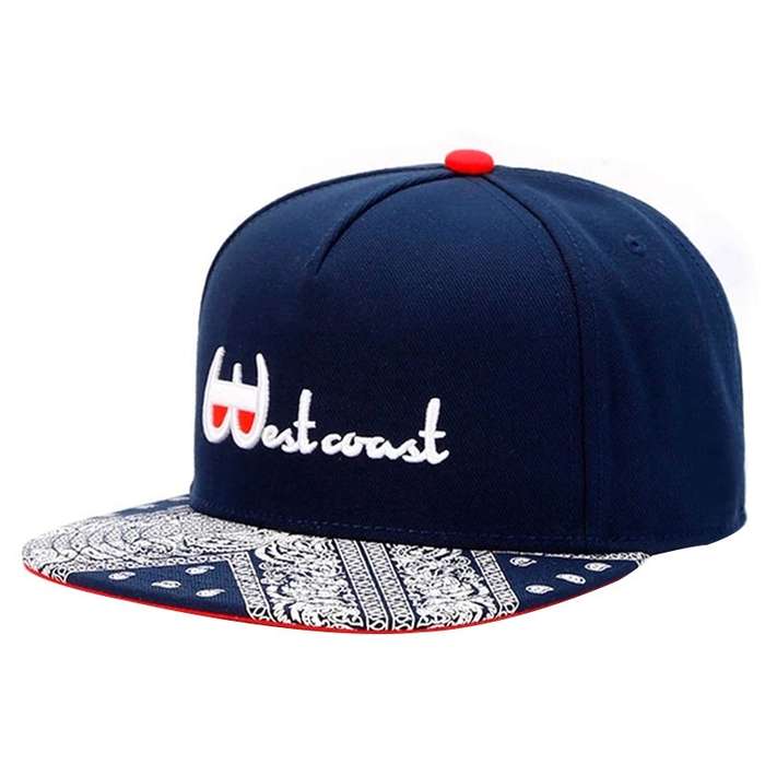 1pc English Embroidered Men's Flat Brimmed Cap