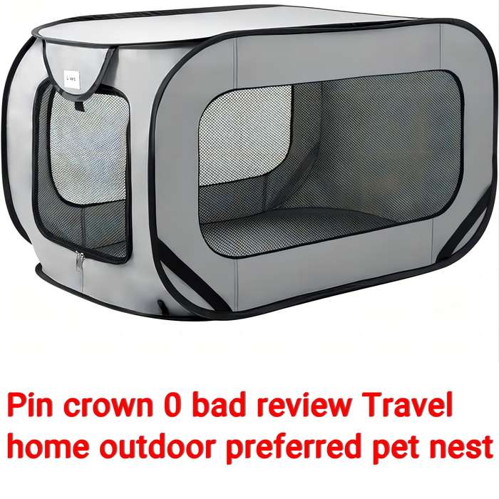 1pc Black Suit size With PVC SleevePet Cage