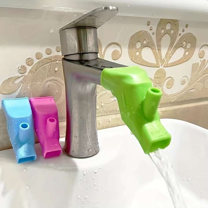 1Pc Blue Bathroom Sink Nozzle Faucet Extender