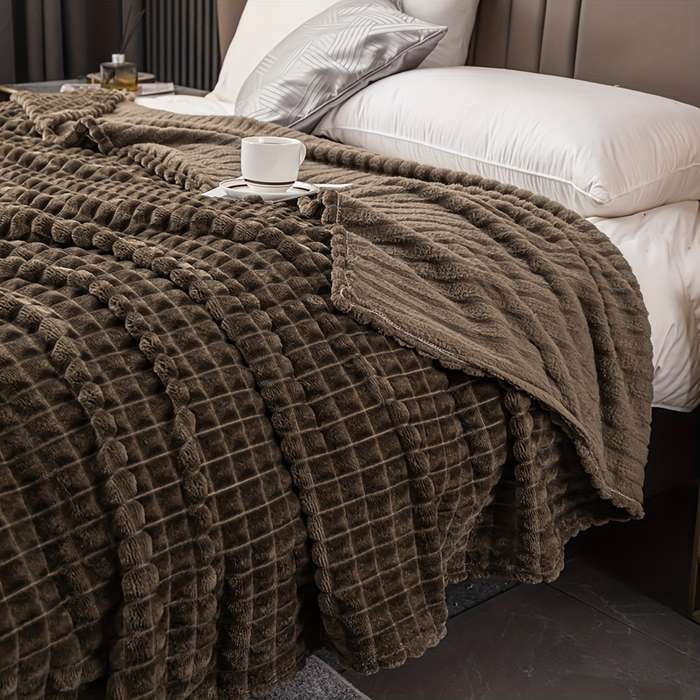 1ps Blanket Color Taro Purple size Queen 150x200