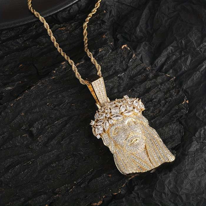 1 Piece Silver Color Jesus Theme Pendant