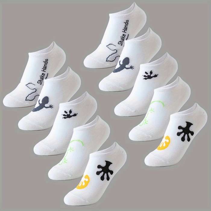 10 Pairs White One Size High Elastic Socks