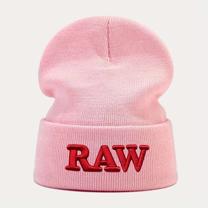 1pc RAW Embroidered Beanie Ideal Choice For Gifts