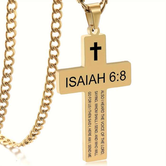 1 Piece Golden Jesus Theme Pendant