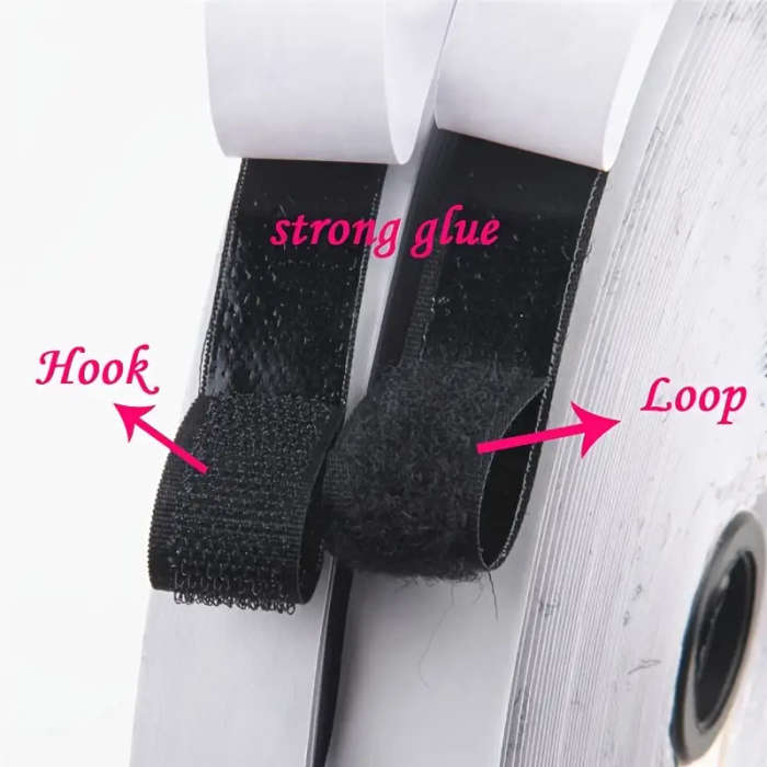 1 Roll Of Strong Self-Adhesive Hook And Loop