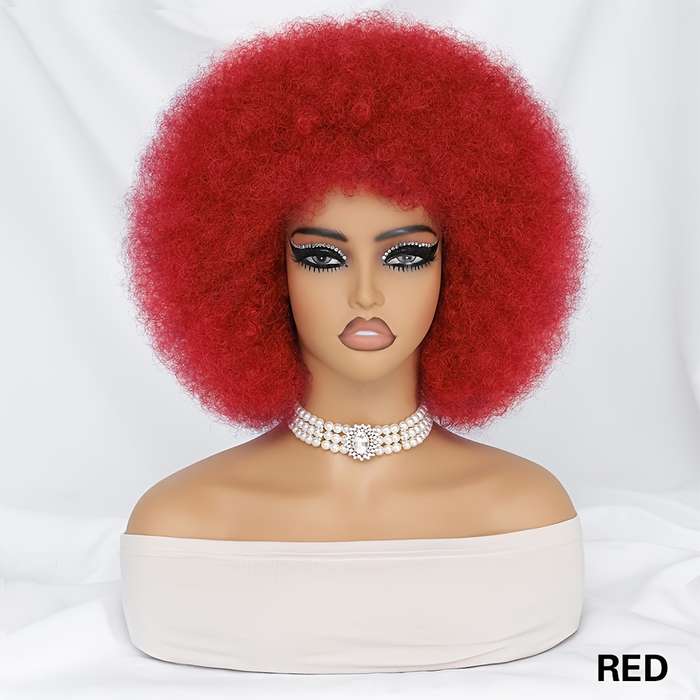 1Pc Red 25.4cm Fashion Design Wig