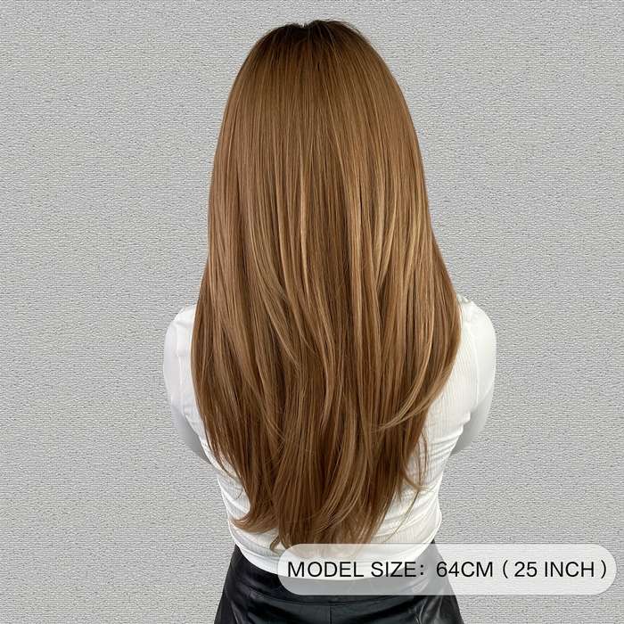 1Pc White Golden 60.96cm Fashion Design Wig
