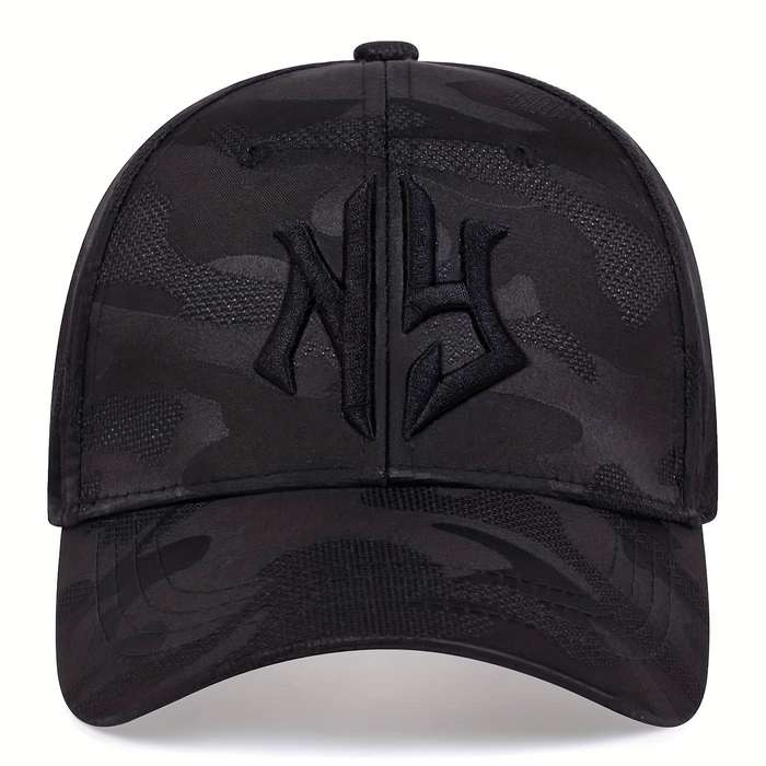 1pc Trendy Embroidery Camouflage Baseball Cap Unisex Hip Hop Dad Hat Lightweight Adjustable Sun Hat