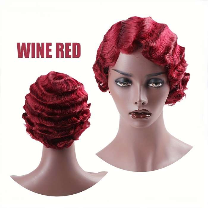 1Pc Deep Purple 10.16cm Fashion Design Wig