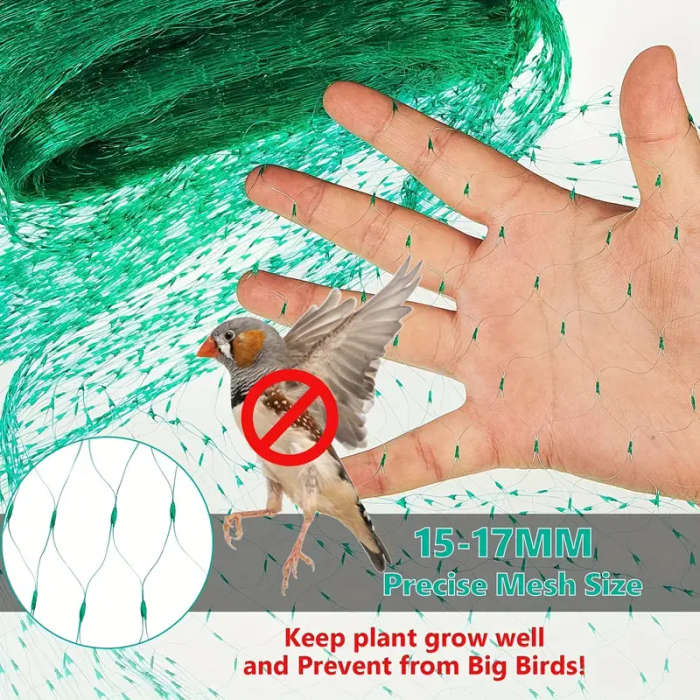 1pc 4x10m Garden Netting Green Anti Bird Protection Net Mesh Protect Seedlings Plants Flowers Fruit