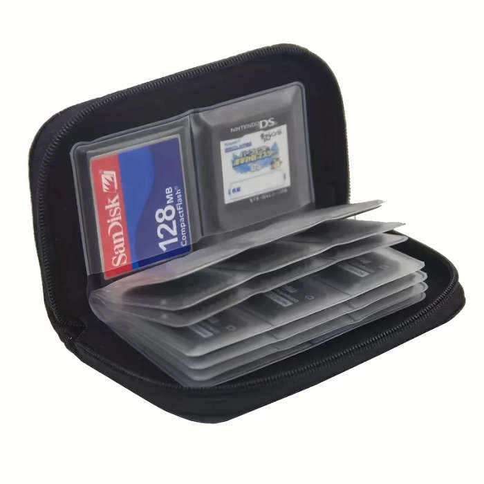 1 Portable Multi-function PVC Camera Card Storage Bag