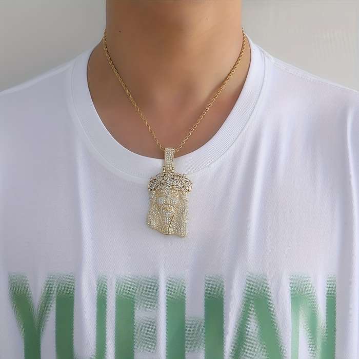 1 Piece Silver Color Jesus Theme Pendant