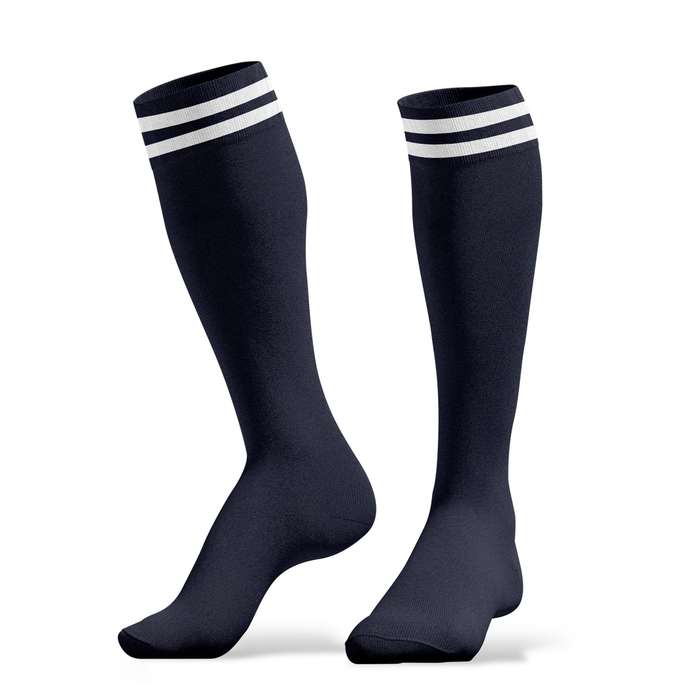 1 Pair Navy Blue One Size Socks