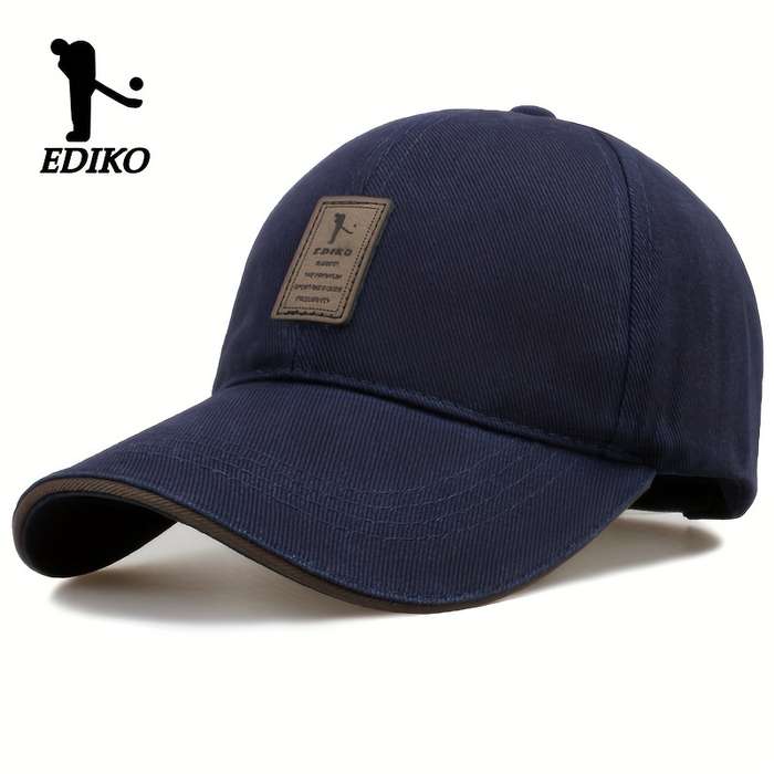 Hat Navy Blue Coffee Trim