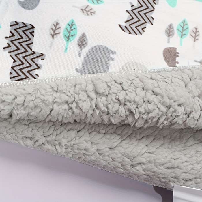 1ps Blanket Color Grey Animal