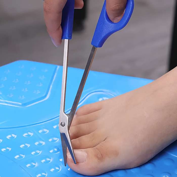 1pc Toenail Scissors Toe Nail Clippers For Thick Toenails Long Handled-Toenail Scissors Precisi