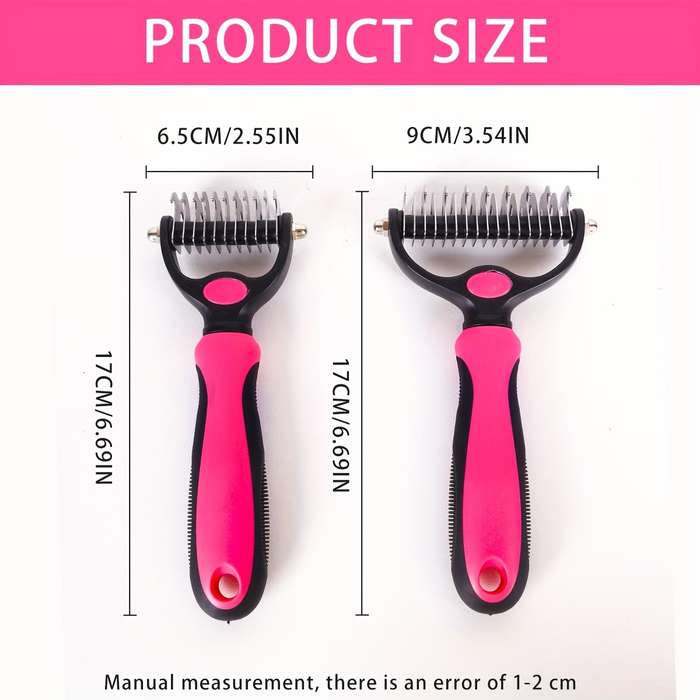 1pc Green Size LargePet Comb