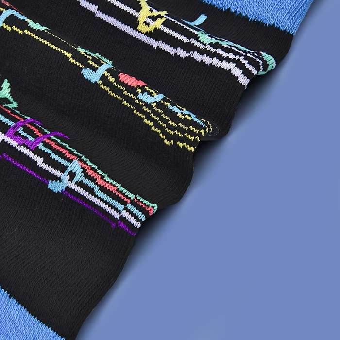 1 Pair Polychrome One Size Socks