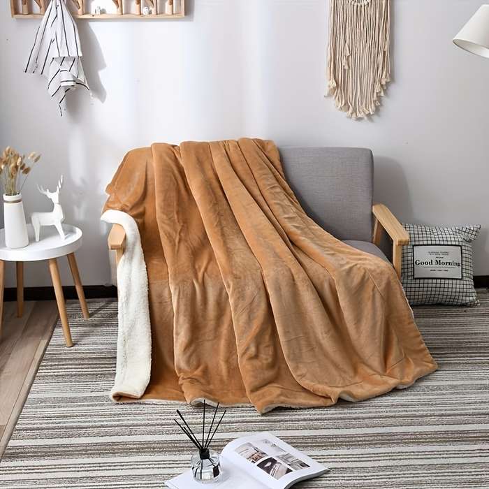 1ps Blanket Color Light Purple size 120x200cm