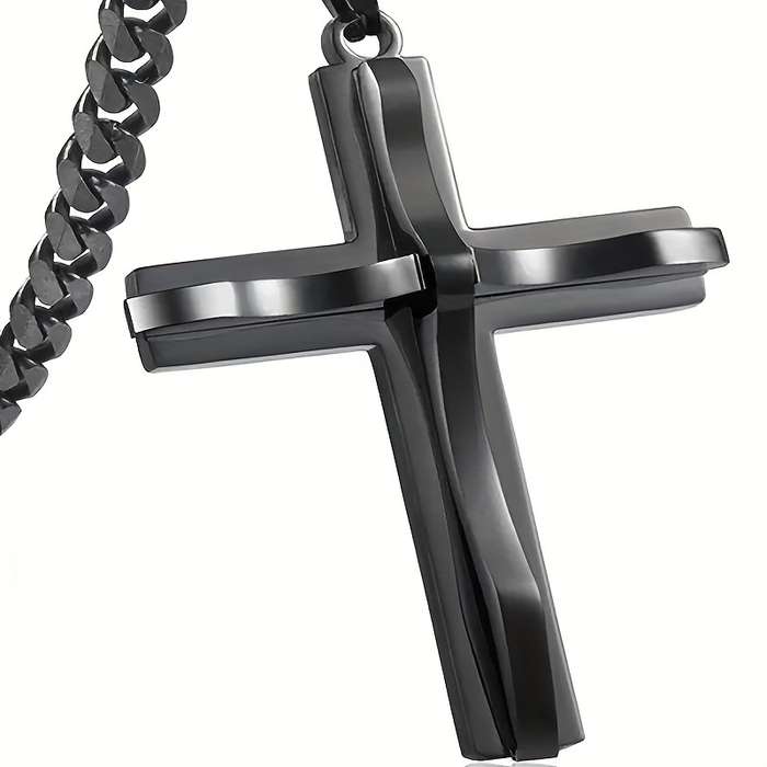 1 Piece Gun Black Jesus Theme Pendant