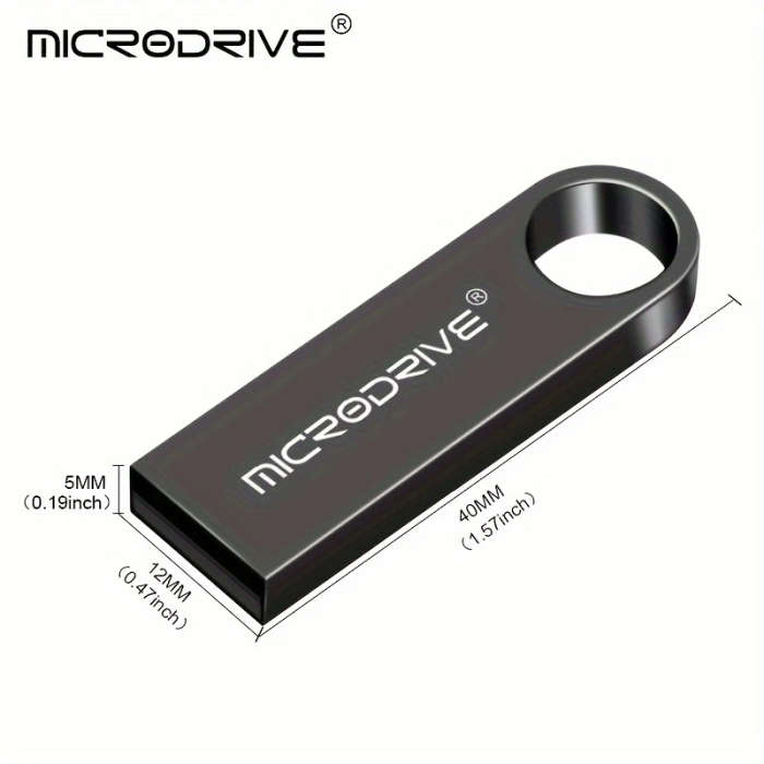 1pc High-Speed USB 2.0 Flash Drive 4GB Storage Options Portable USB Memory Stick with Key Ring