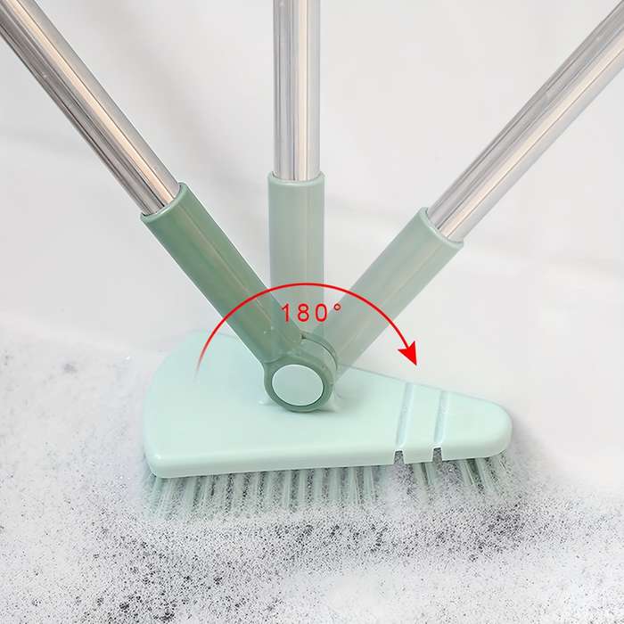 1pc Floor Scrub Brush Shower Scrubber Cleaning Bath Tub And Tile Scrubber Brush Long Handle Det