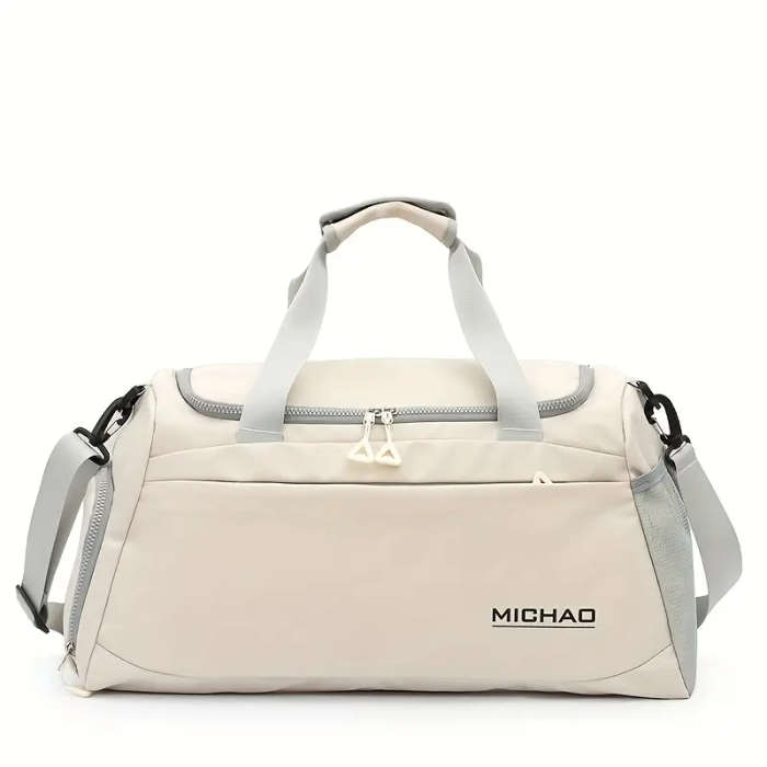 Large Capacity Fitness Bag Waterproof Oxford Fabric with Dry Wet Separation Zip Closure Versatile