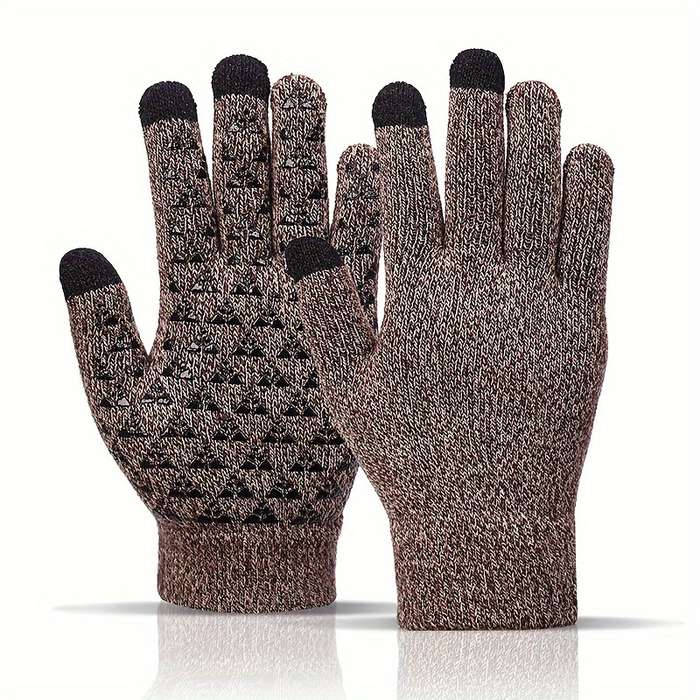 1 Pair Navy Blue Warm Gloves