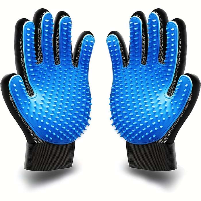 1pc Blue Right HandedPet Comb