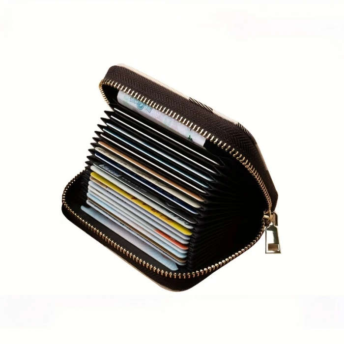 Women's Vintage Plaid Zipper Coin Purse and Credit Card Holder