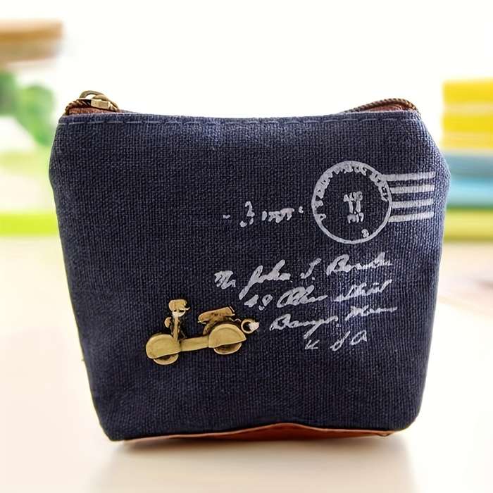 Canvas coin purse