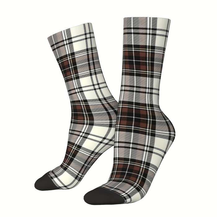 1 Pair One Size Tartan Designs Socks