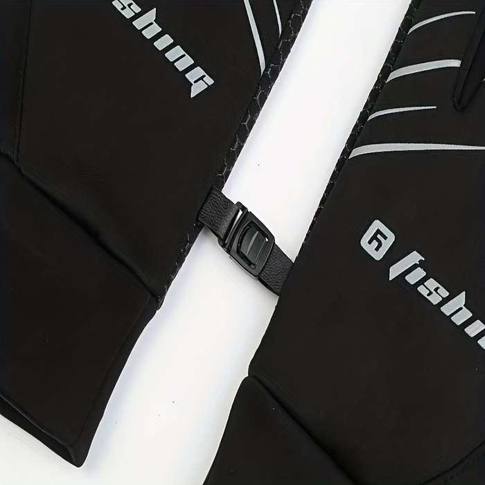 1 Pair Black One Size Outdoor Sports Gloves