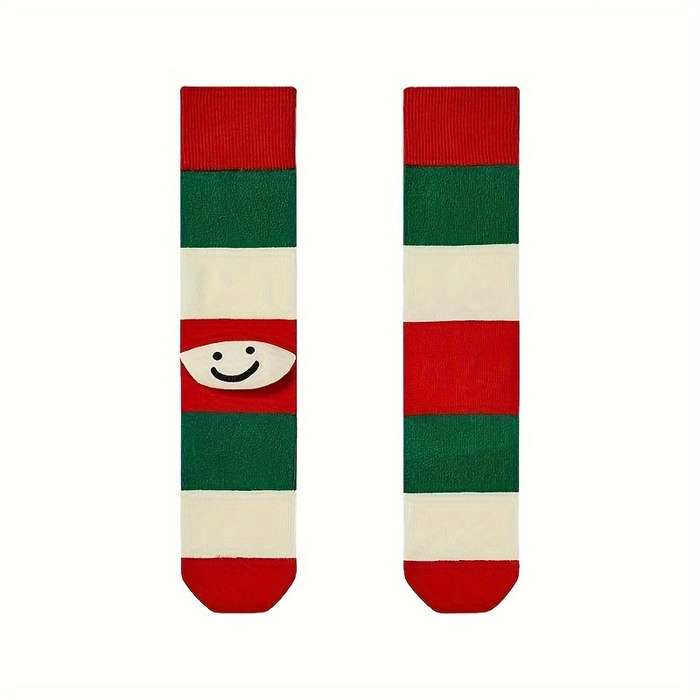 2Pcs Mixed Color One Size High Elastic Socks