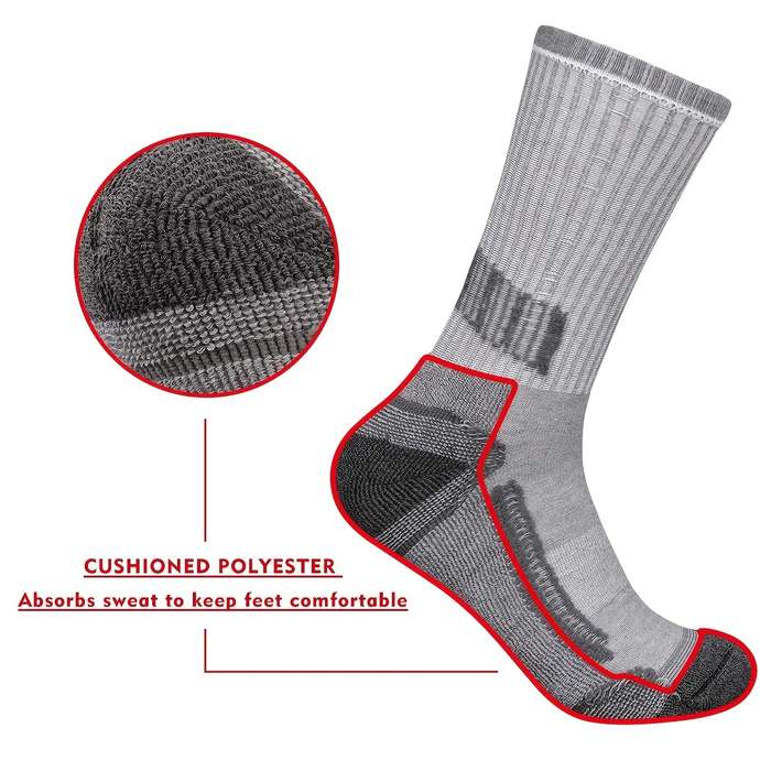 1Pairs Sock Grey Size 10 13