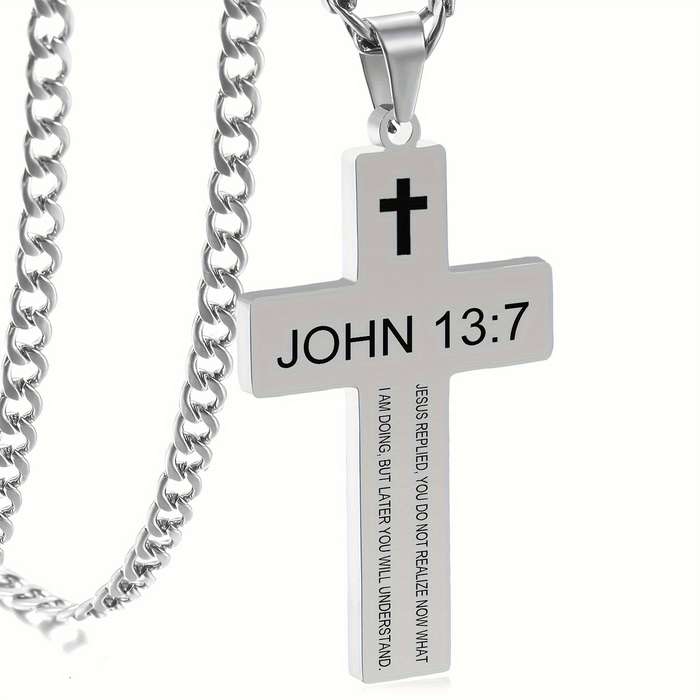 1 Piece Silvery Jesus Theme Pendant