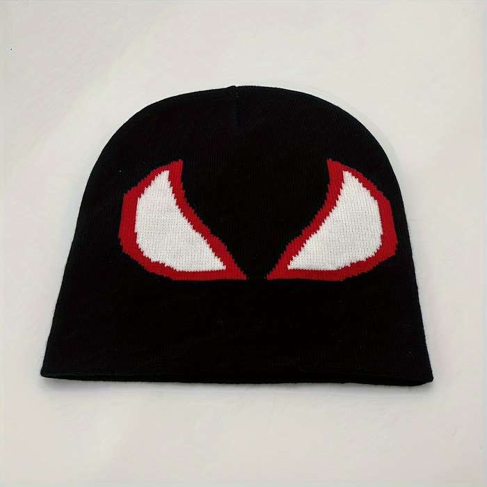 1pc Spider Graphic Anime Beanie Cartoon Skull Cap Elastic Knit Hats Warm Beanies for Women Men