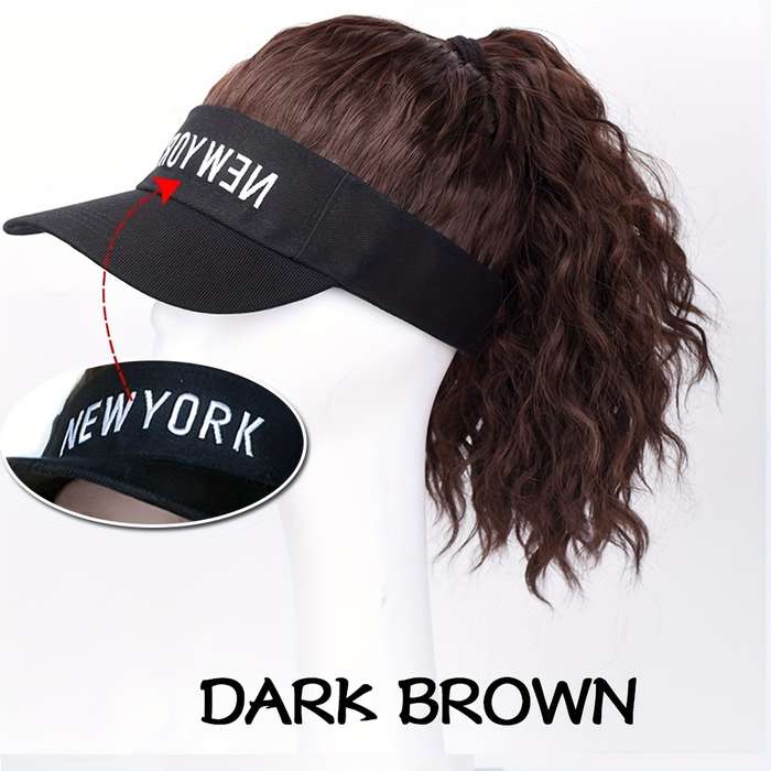 1Pc Dark Brown 30.48cm Fashion Design Wig