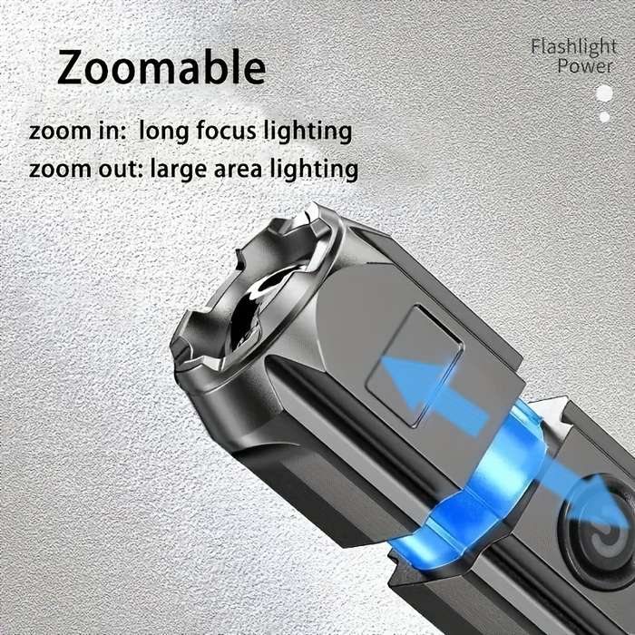 1PC Highend Black Flashlight Flashlight