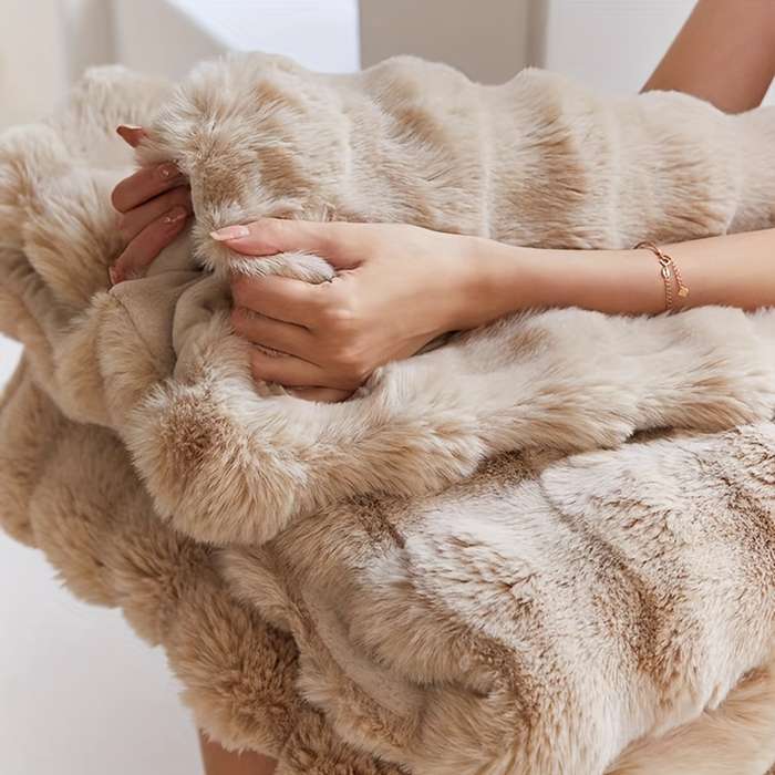 1ps Blanket Color Light Grey size 160x200cm