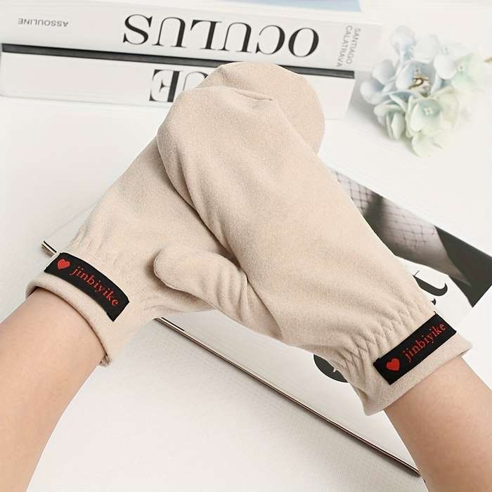 1 Pair Khaki Warm Gloves