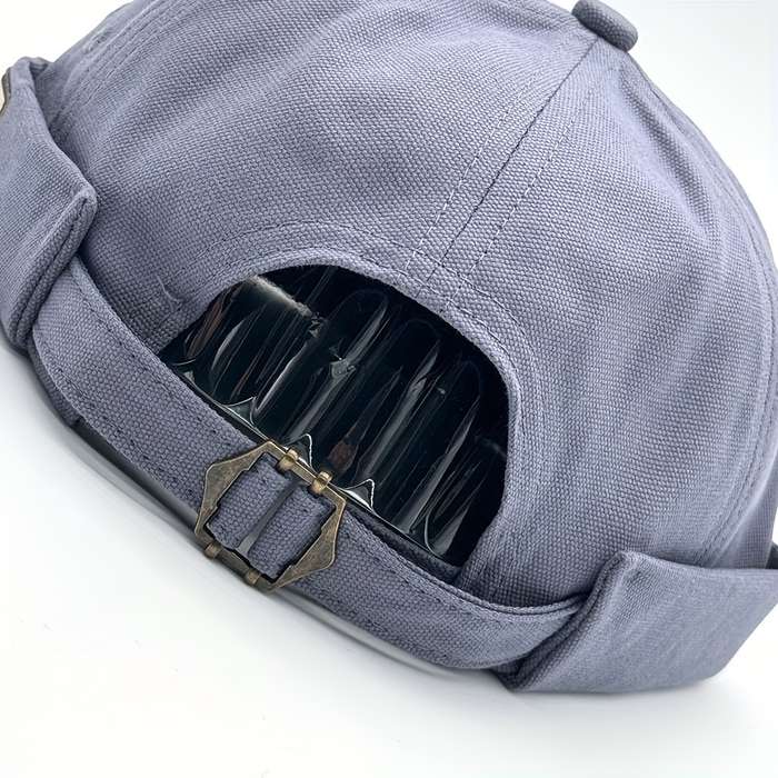 1pc Adjustable Breathable Docker Cap Xlamulu Vintage Docker Cap Adjustable Breathable Beanie w